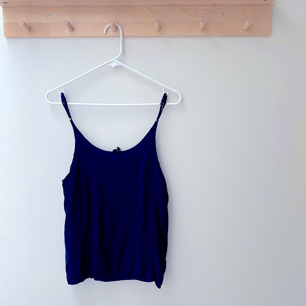 Navy Blue Tank Top Size : M